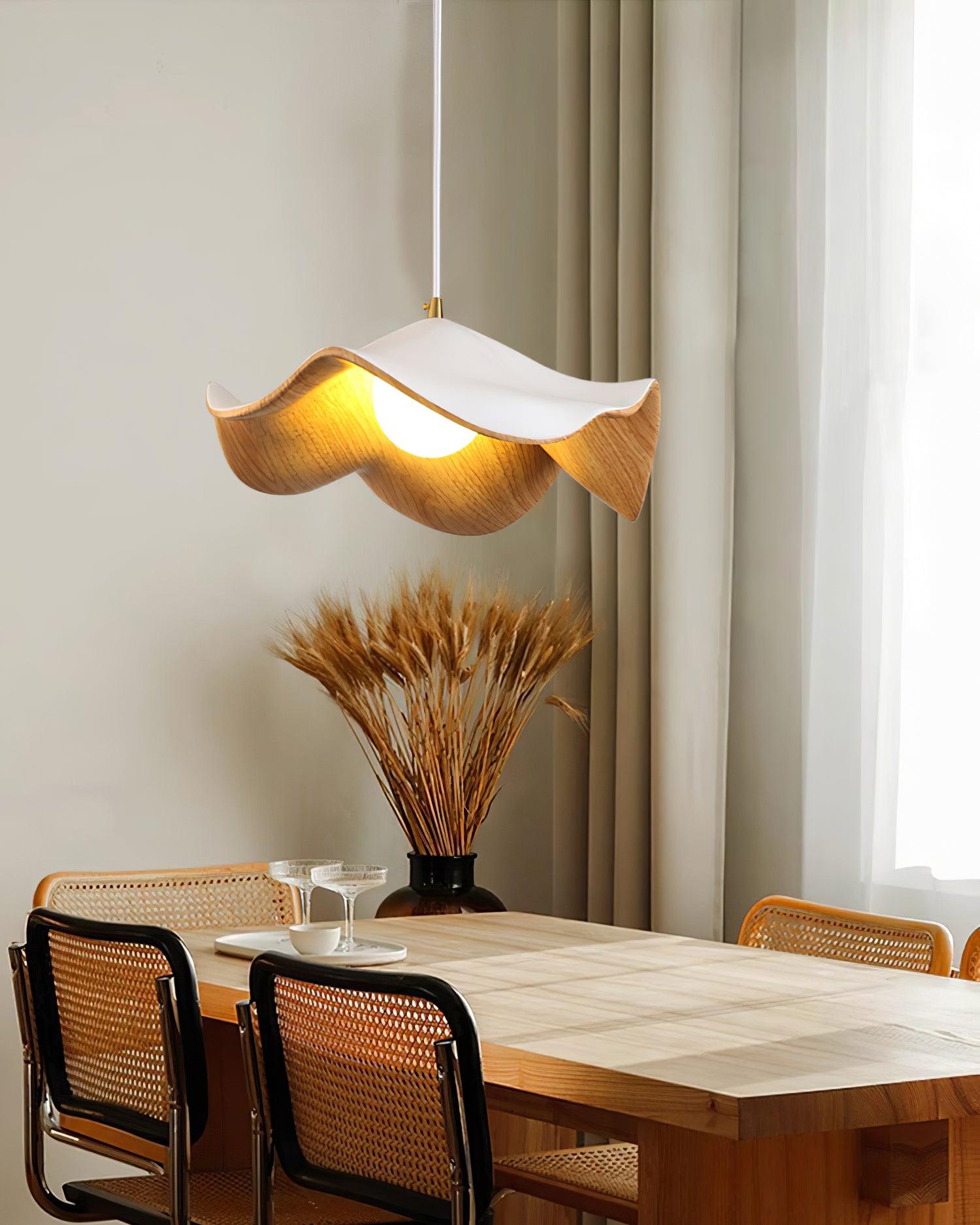 Flache Pendelleuchte rund, LED Hängeleuchte modern
