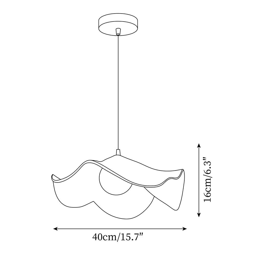 Flache Pendelleuchte rund, LED Hängeleuchte modern