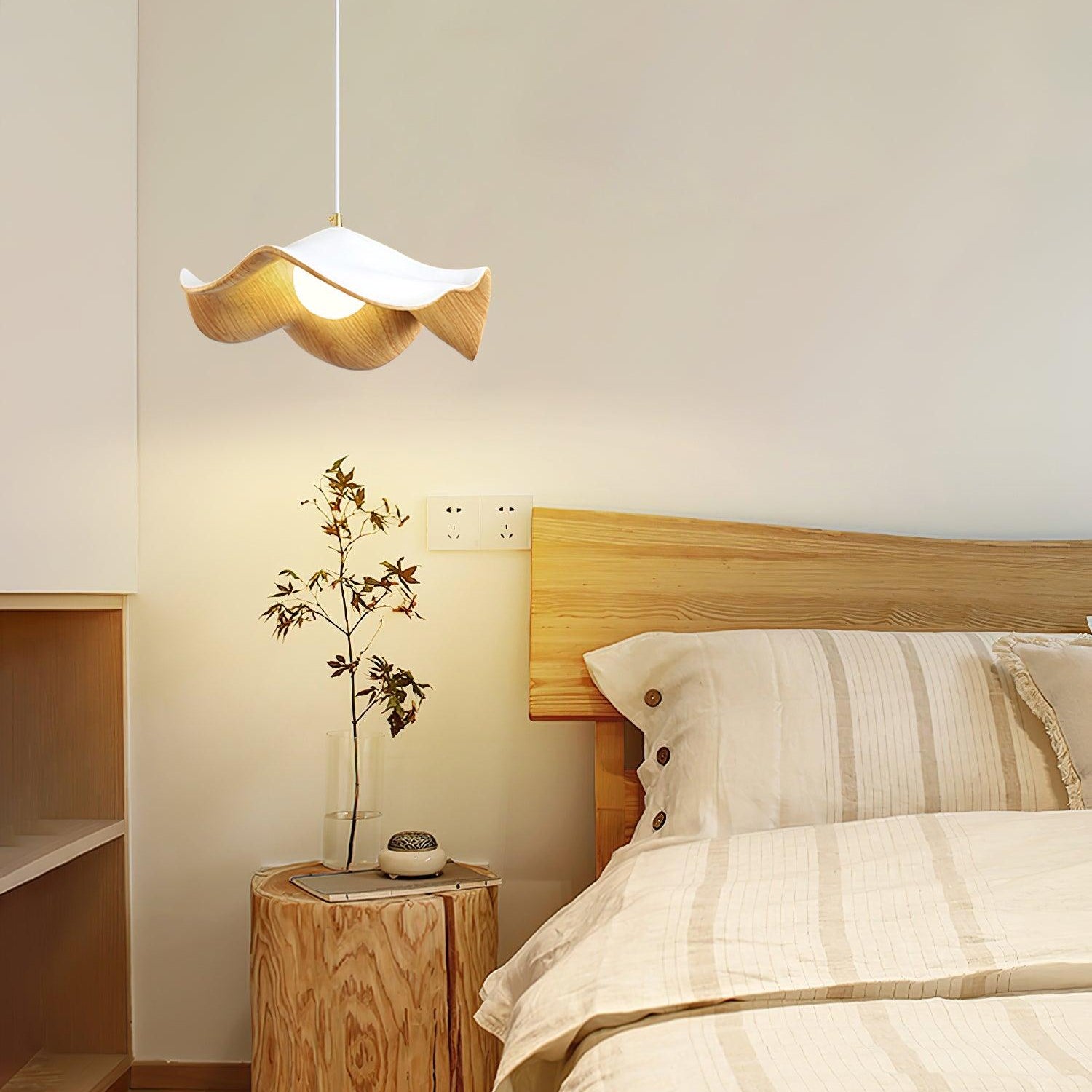 Flache Pendelleuchte rund, LED Hängeleuchte modern