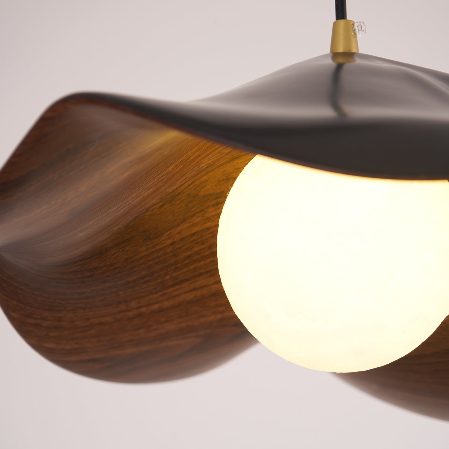Flache Pendelleuchte rund, LED Hängeleuchte modern