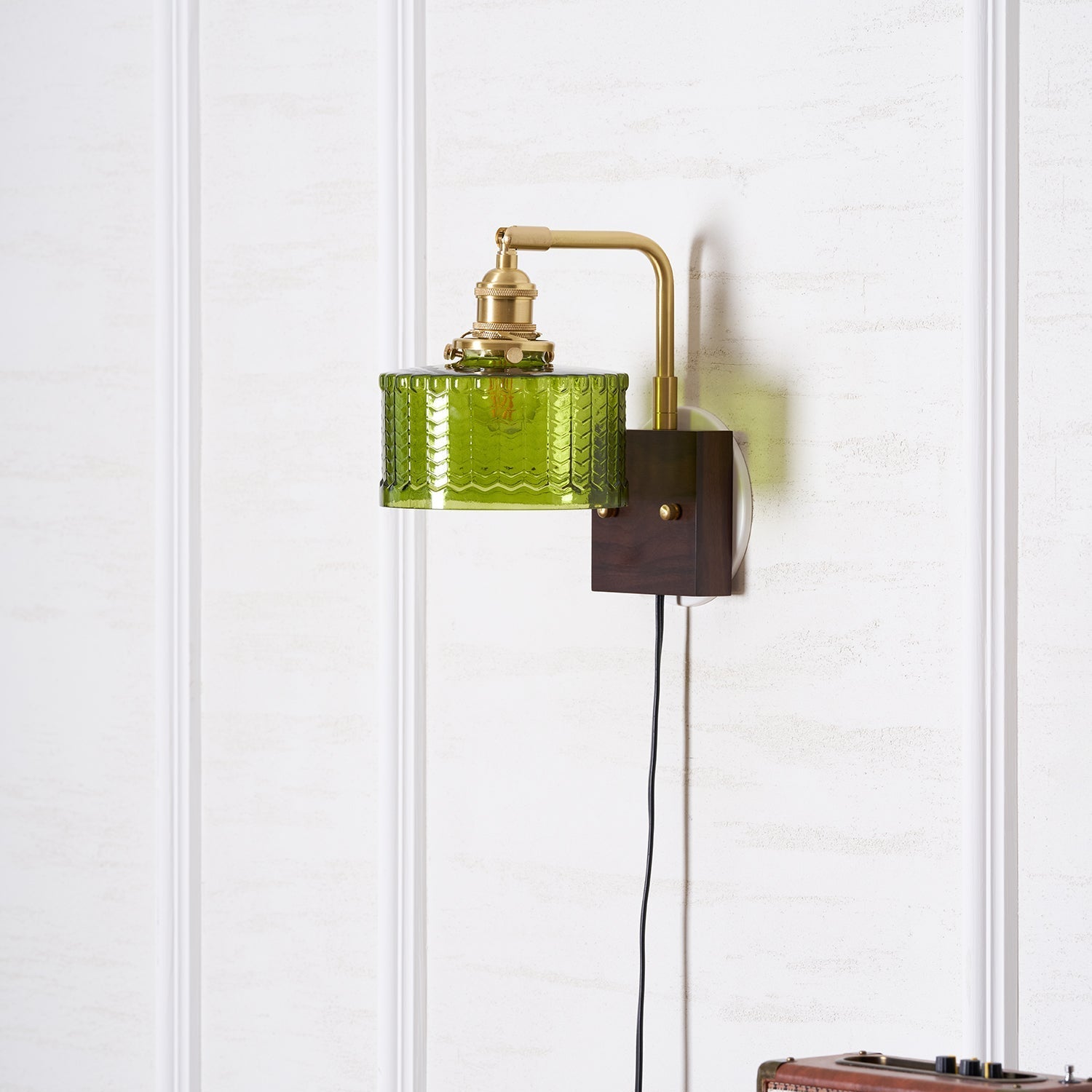 Plug In Wandleuchte, Vintage Design Dimmbar mit Stecker