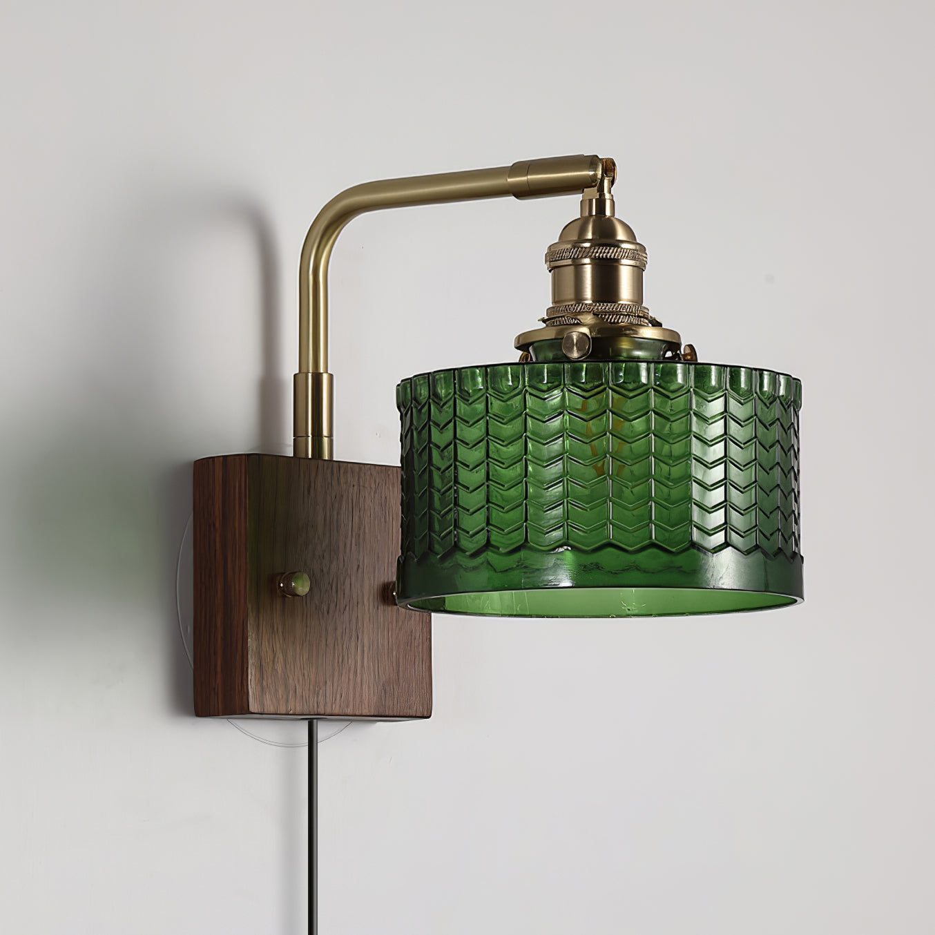 Plug In Wandleuchte, Vintage Design Dimmbar mit Stecker