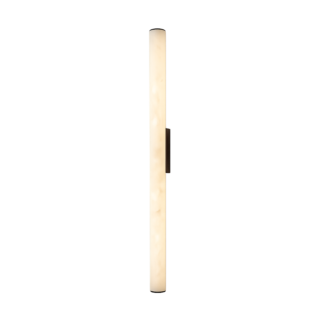 Alabaster Wandleuchte Linear, Naturstein Design Dimmbar