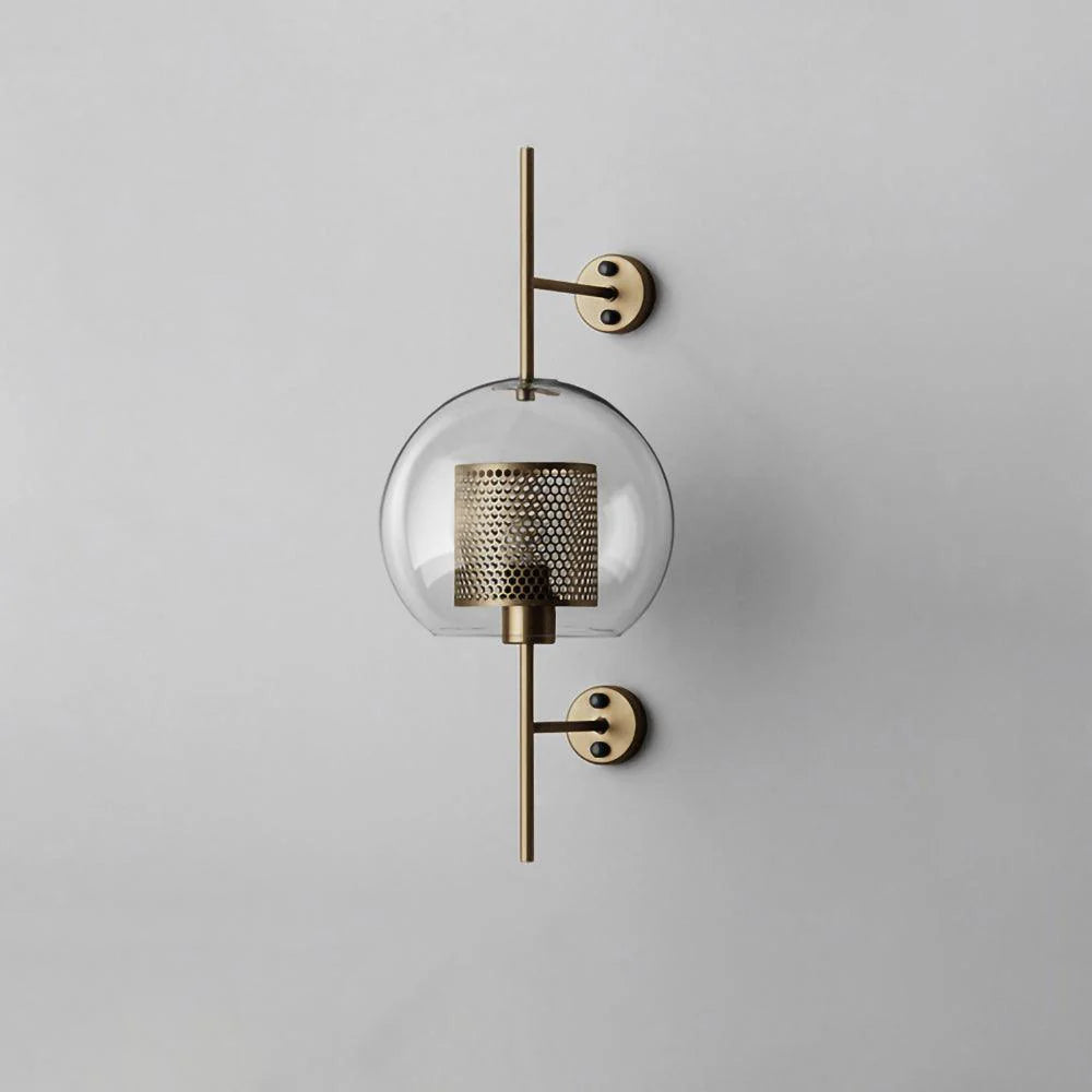 Moderne Wandlampe Metall Glas – Zylinder oder Kugel, nordisches Design