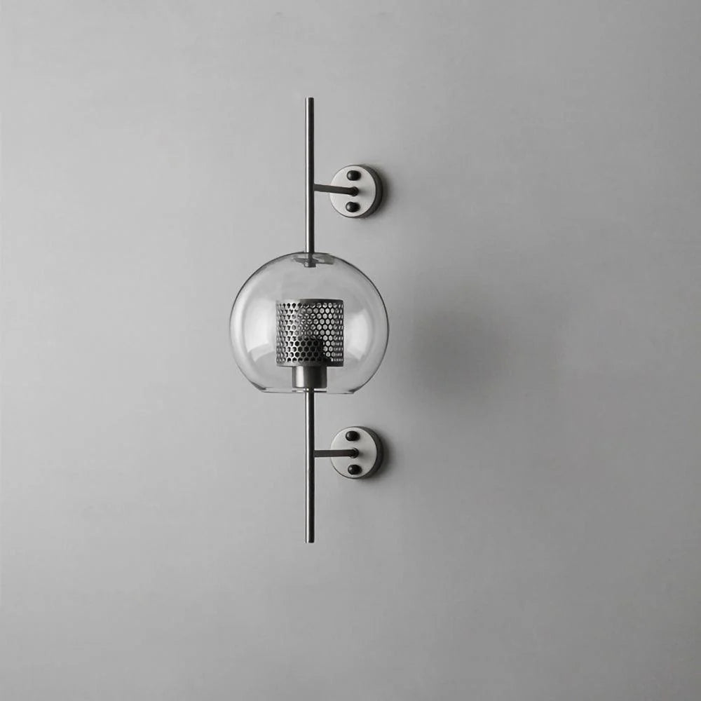 Moderne Wandlampe Metall Glas – Zylinder oder Kugel, nordisches Design