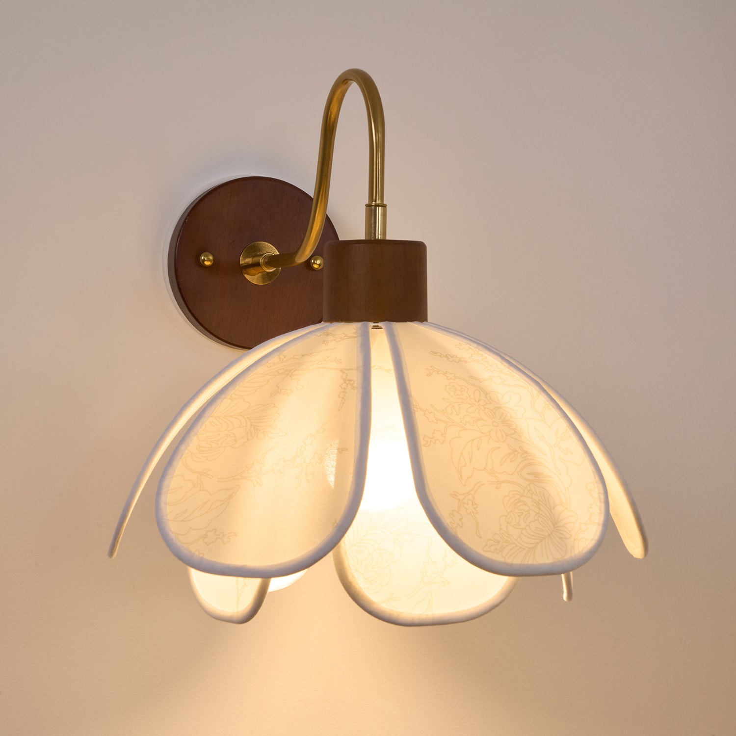 Baumwoll Pendelleuchte Gestreift, Walnuss Design Dimmbar Höhenverstellbar