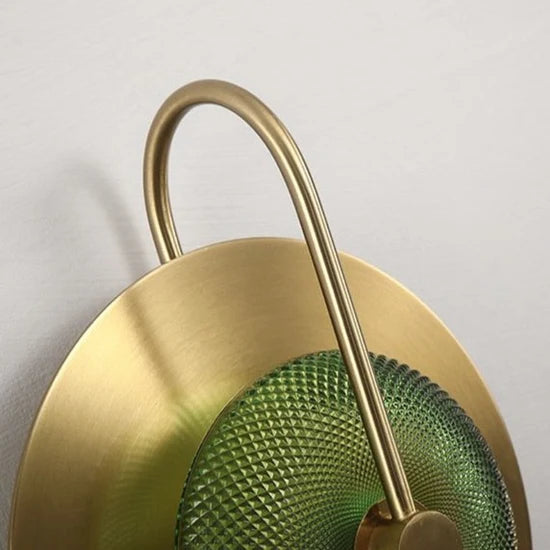 Messing Wandleuchte Glas, Wandlampe 2- oder 3-flammig
