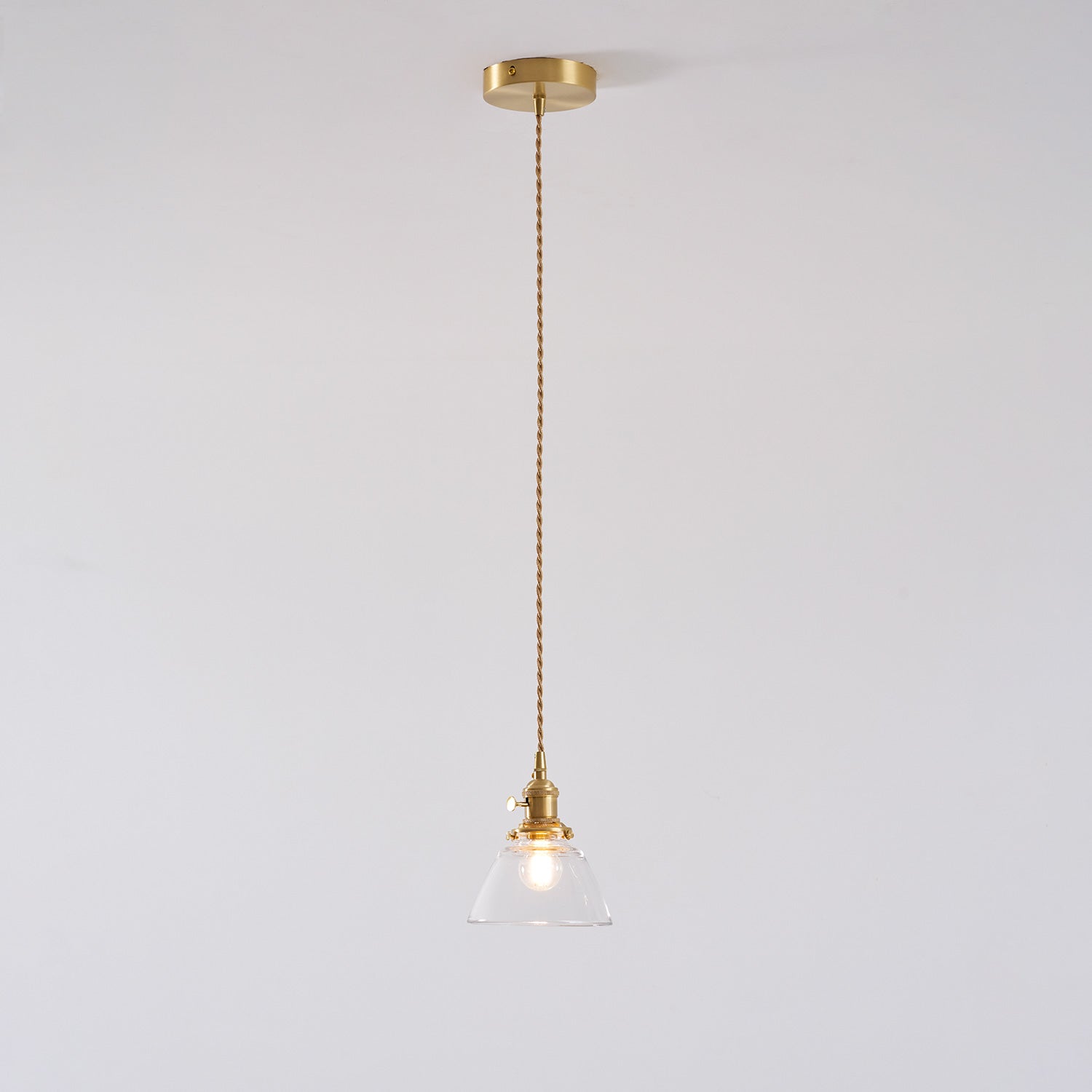 Glas Pendelleuchte, Vintage Design Dimmbar E27