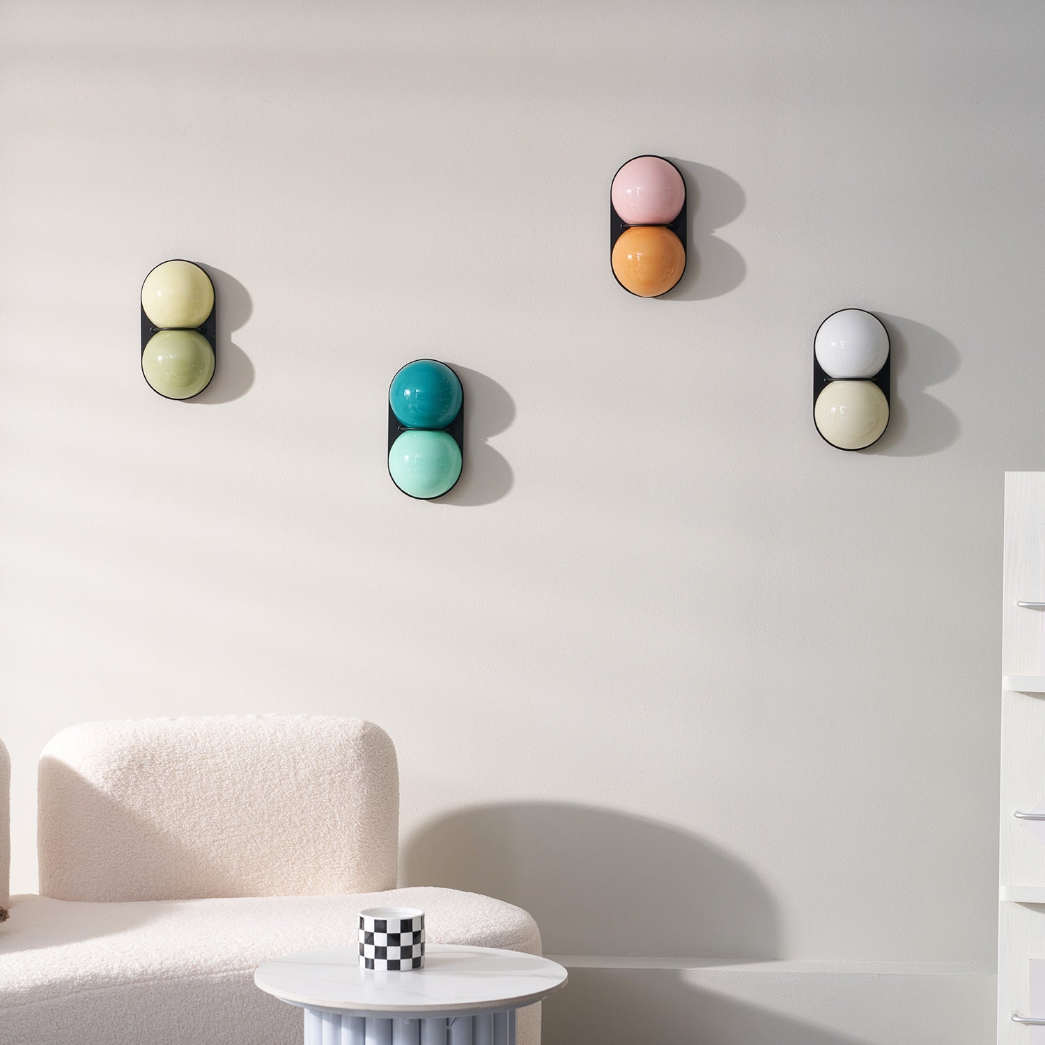 LED Wandleuchte Modern, Wellen Design Warmweiß Dimmbar