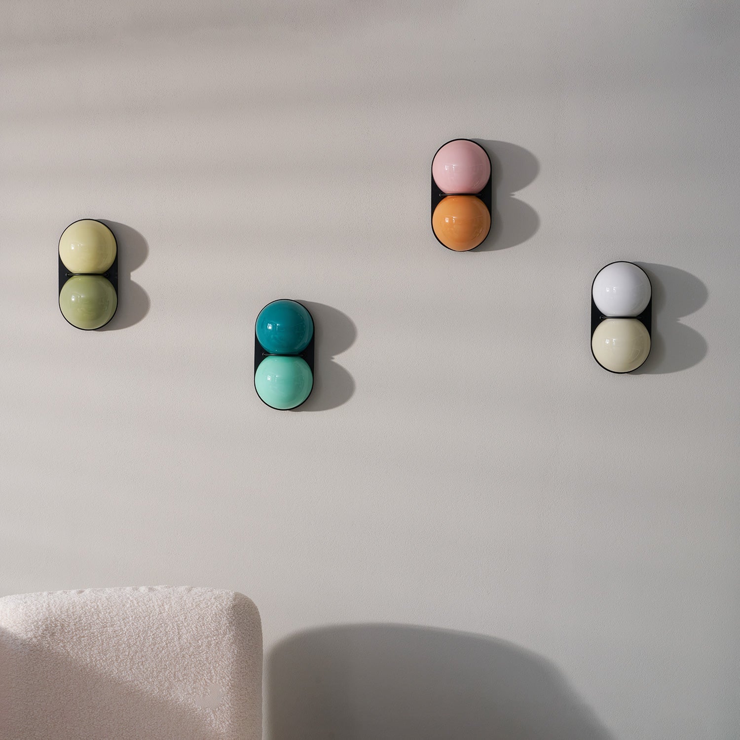 LED Wandleuchte Modern, Wellen Design Warmweiß Dimmbar