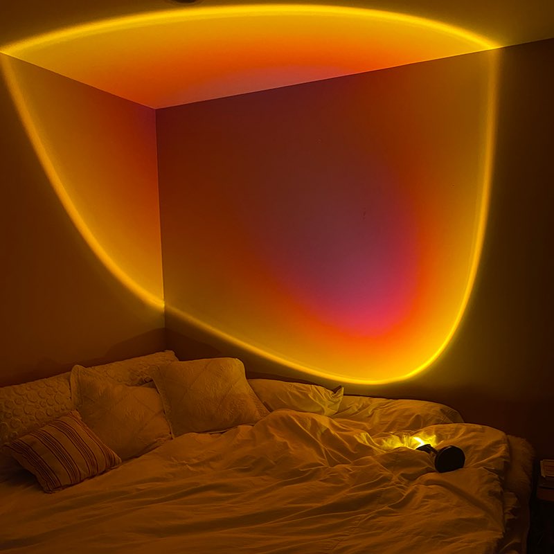 Sunset Lampe LED, 180° Projektor, Dimmbar, USB