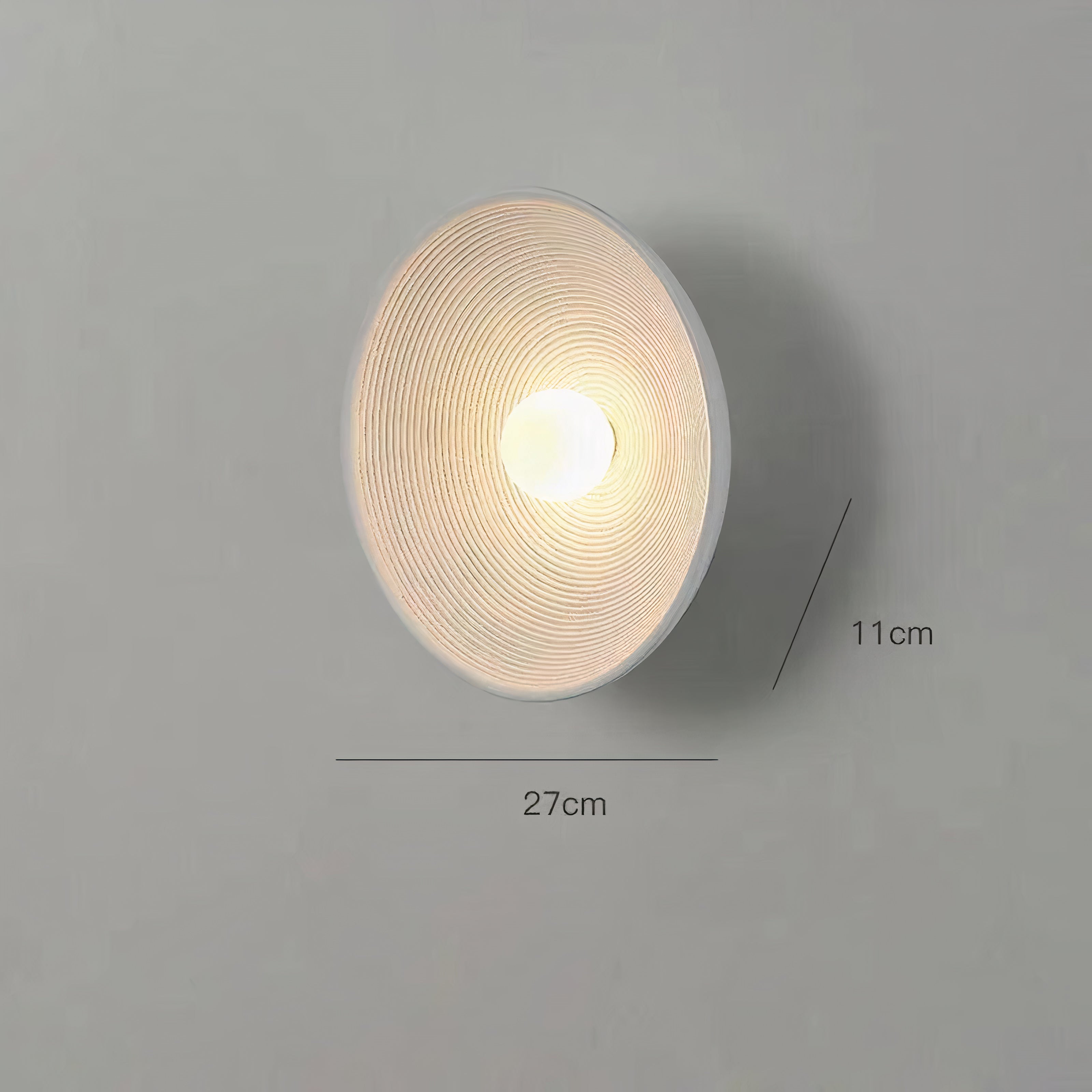 Moderne Retro Wandlampe aus Harz – Nordisches Design, Weiß oder Braun