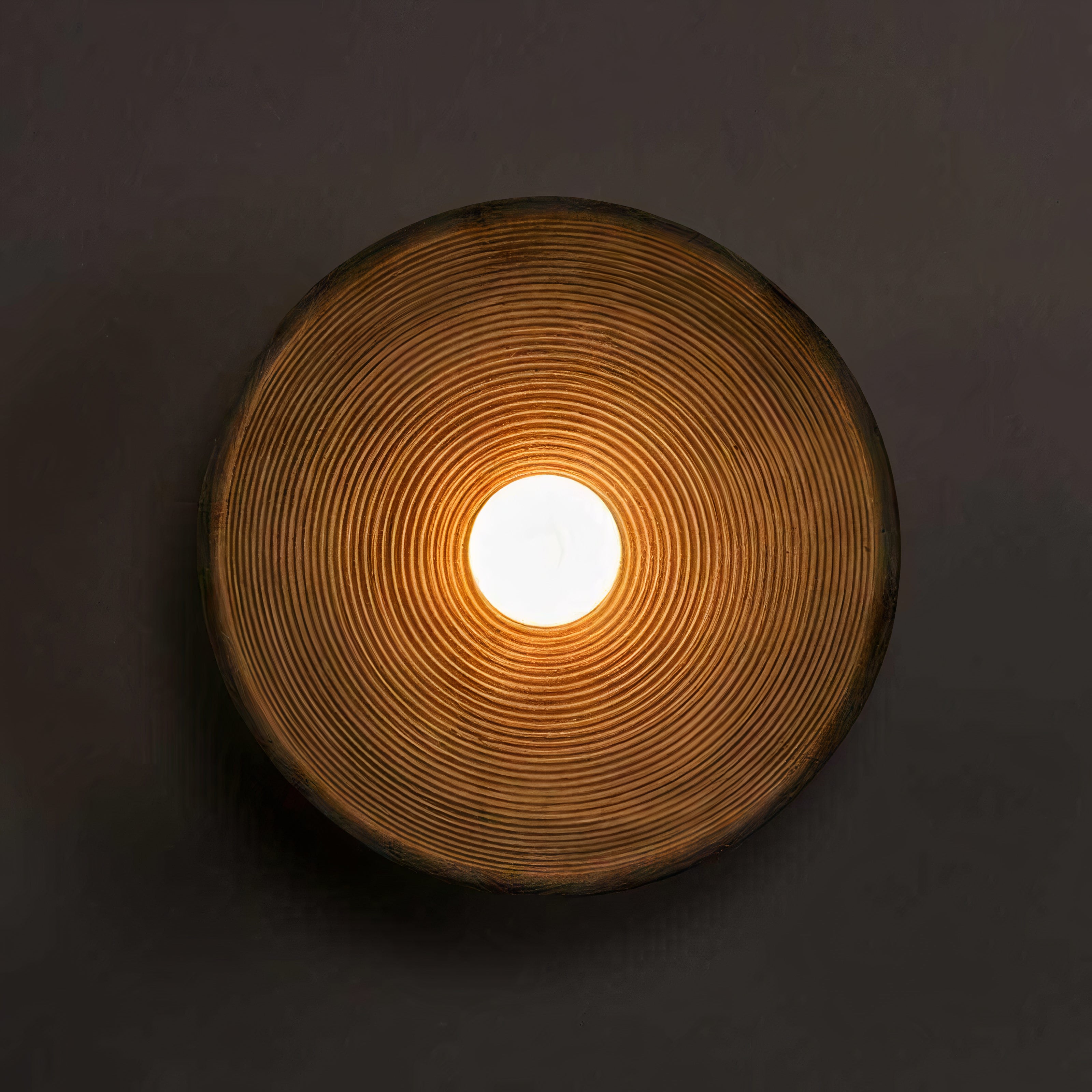Moderne Retro Wandlampe aus Harz – Nordisches Design, Weiß oder Braun