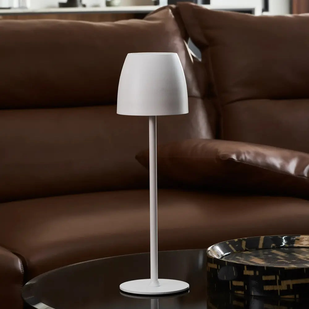 Kabellose LED Tischlampe mit Akku – Dimmbar, IP54, Metall, bis zu 24h