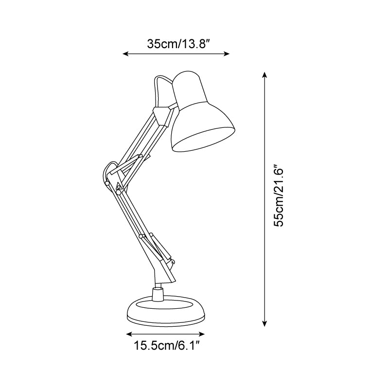 Tischlampe Metall Bunt, Verstellbarer Arm Modernes Design