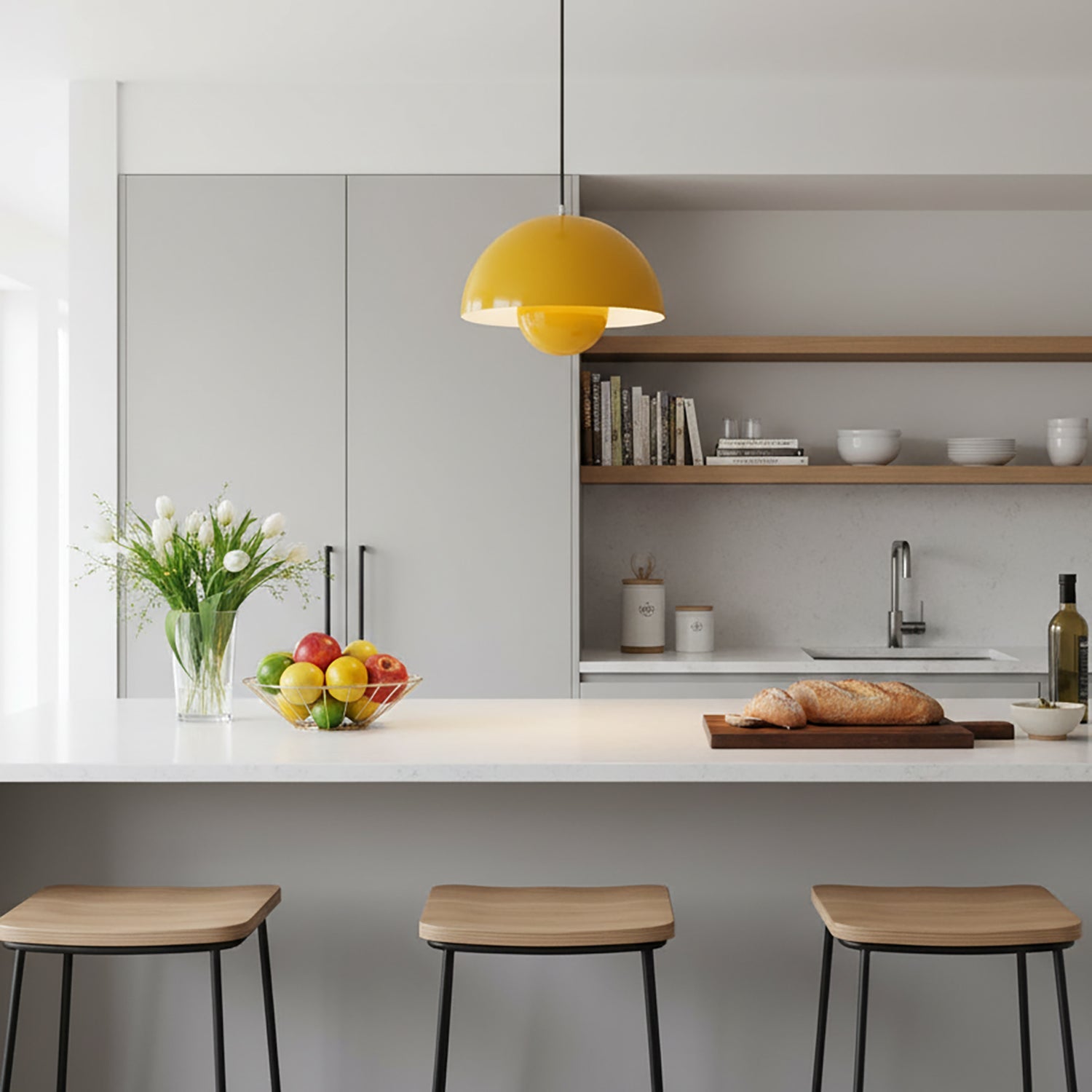 Plug In Pendelleuchte, Flowerpot Design Dimmbar mit Stecker