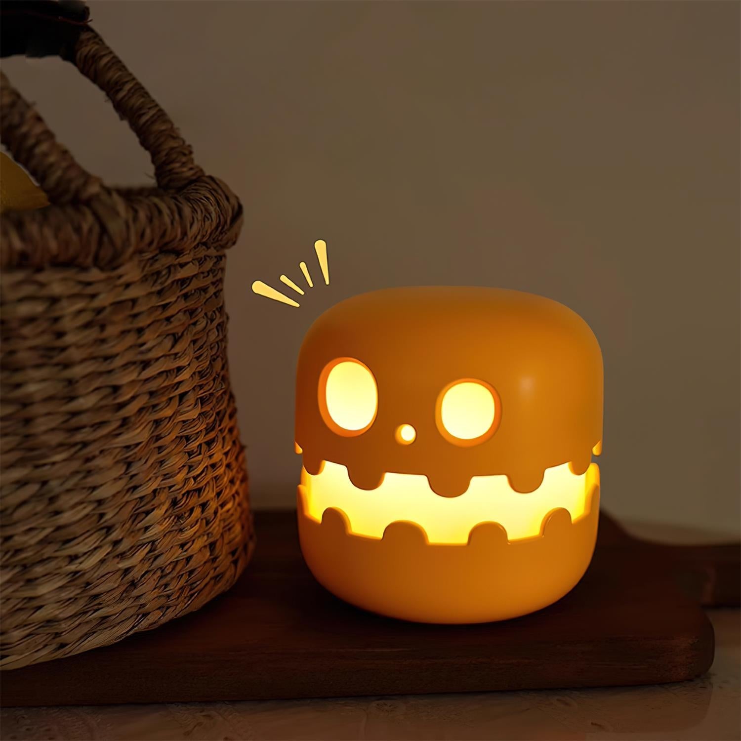 Kürbis Tischlampe, Verspieltes Design LED Dimmbar