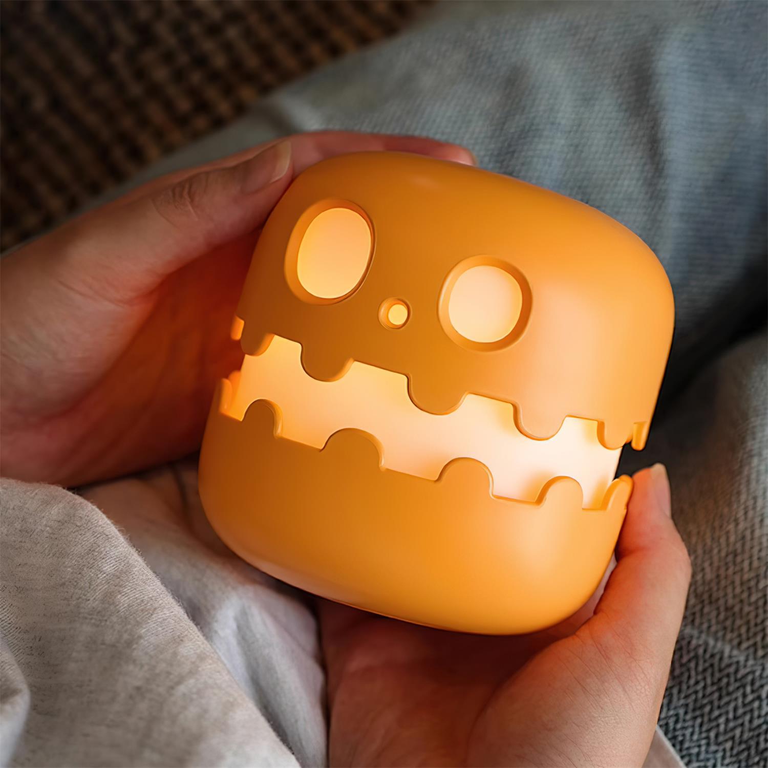 Kürbis Tischlampe, Verspieltes Design LED Dimmbar