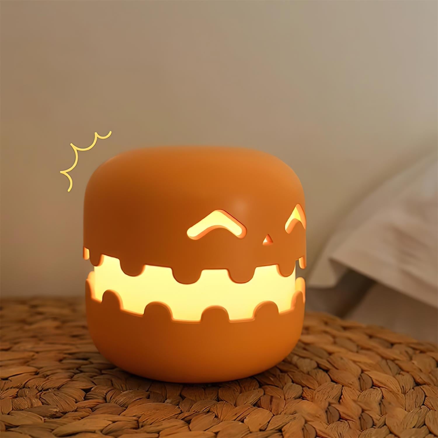 Kürbis Tischlampe, Verspieltes Design LED Dimmbar