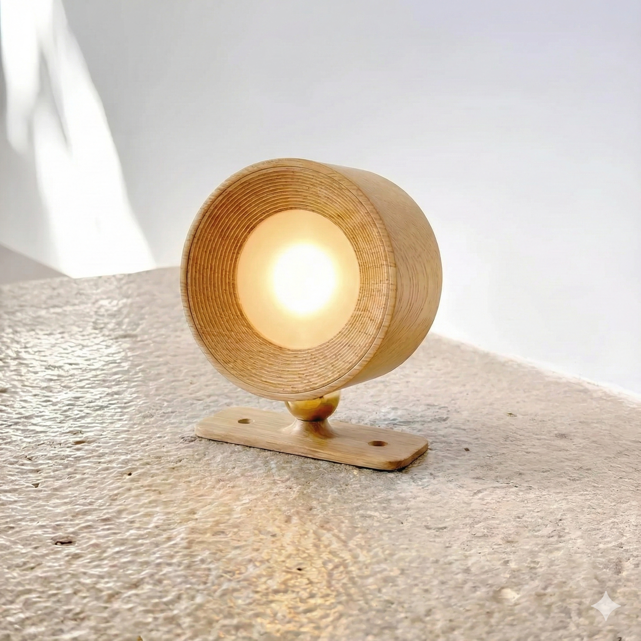 Wiederaufladbare LED-Wandleuchte – kabellos, dimmbar, 360° drehbar