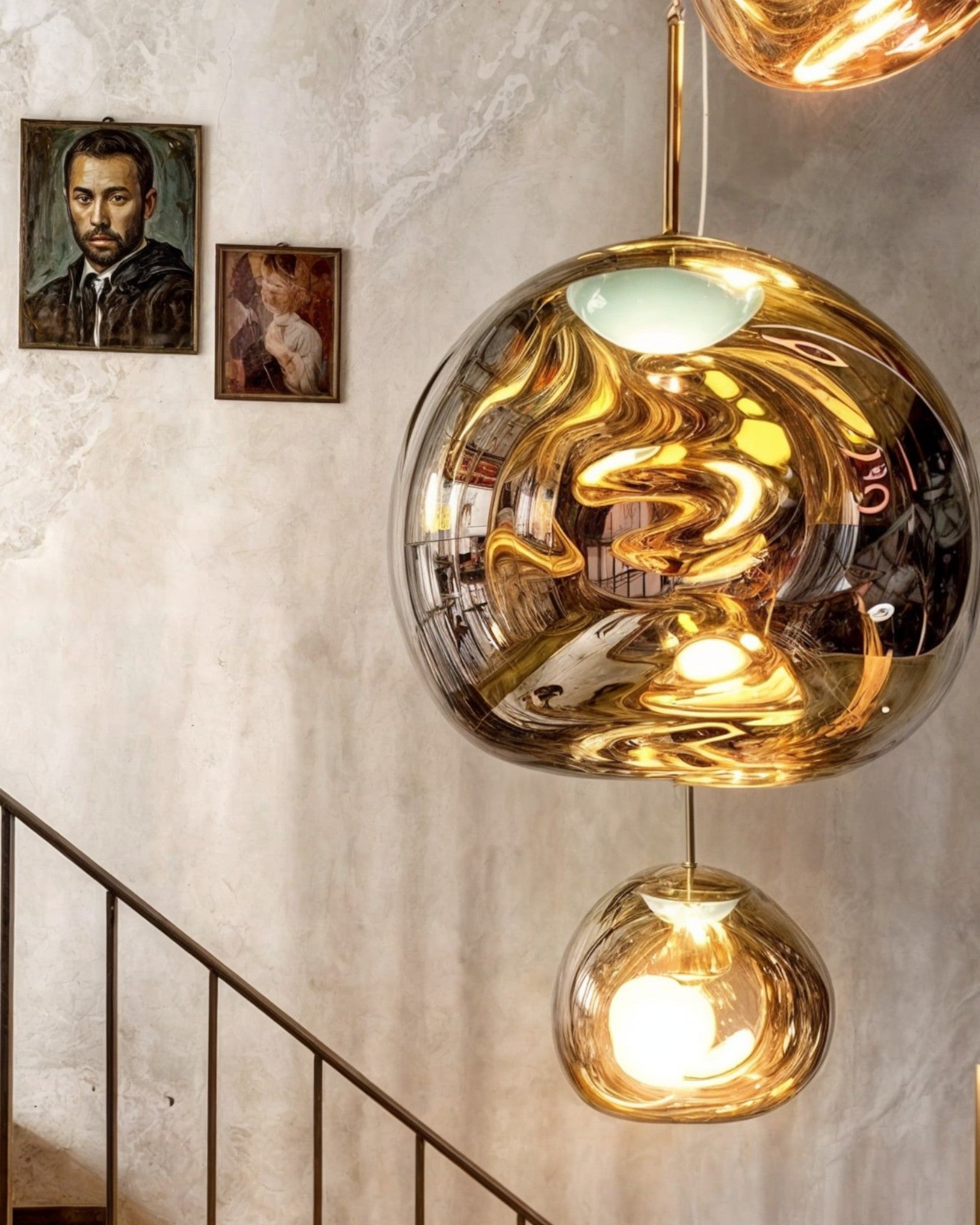 LED Pendelleuchte Acryl rund, Moderne Hängelampe farbig