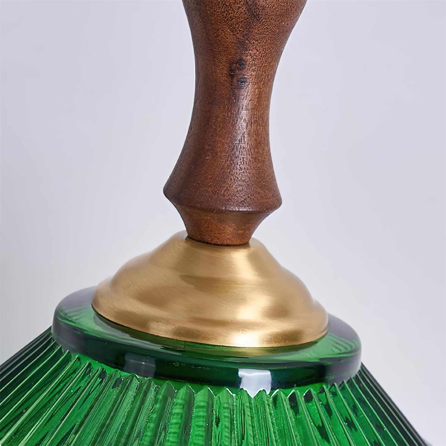 Grüne Pendelleuchte Glas, Vintage Design Dimmbar