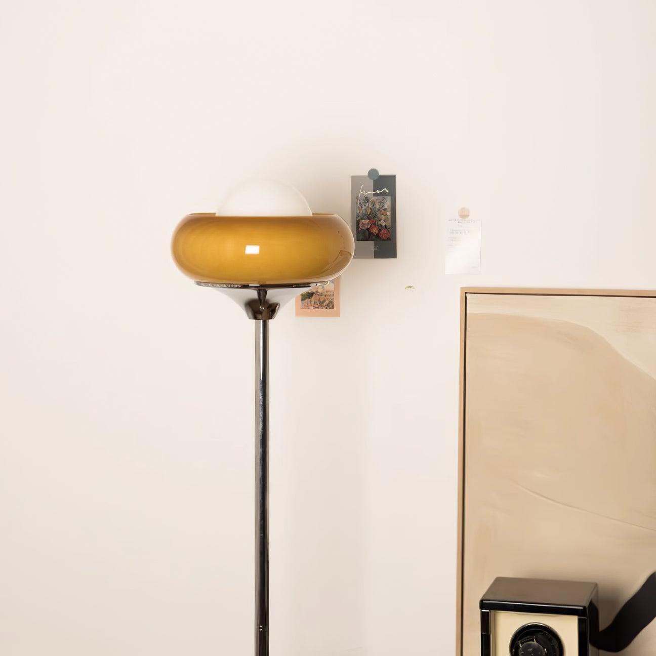 Kugel Stehlampe Chrom, Vintage Design Stehleuchte E27 Wohnzimmer