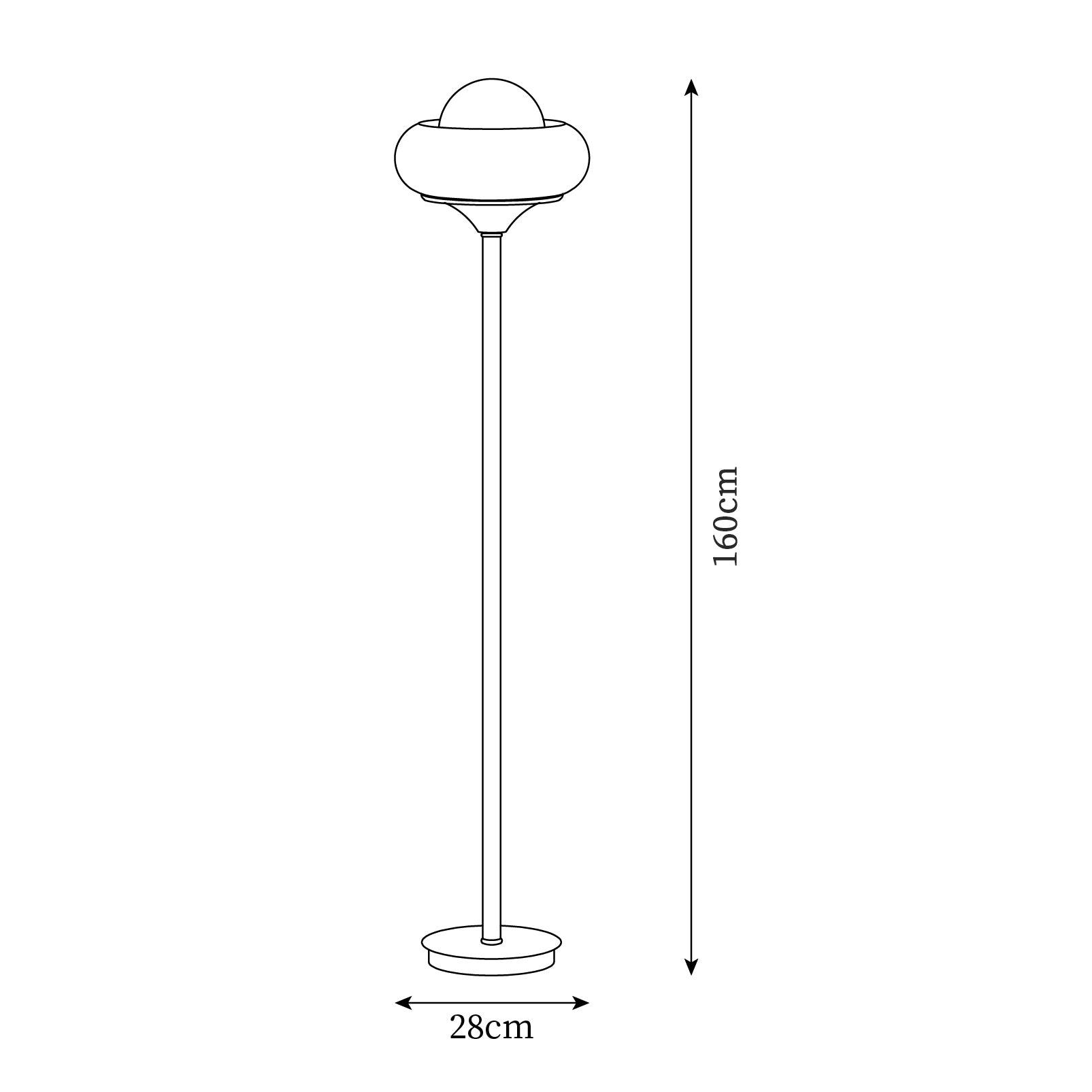 Kugel Stehlampe Chrom, Vintage Design Stehleuchte E27 Wohnzimmer