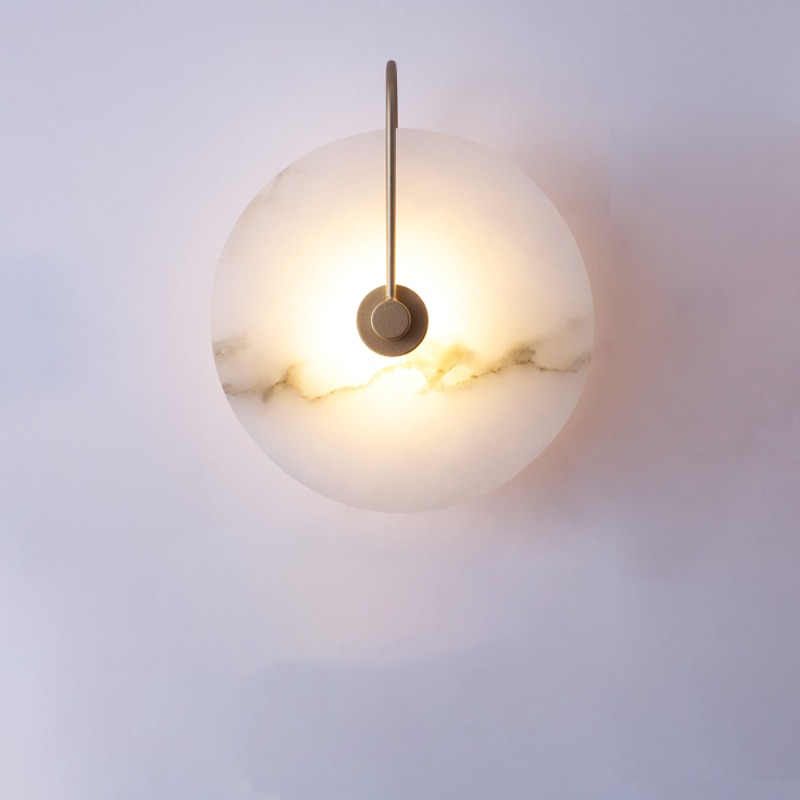 LED Wandleuchte Marmor, Modern, Wandlampe, Ø16/25 cm