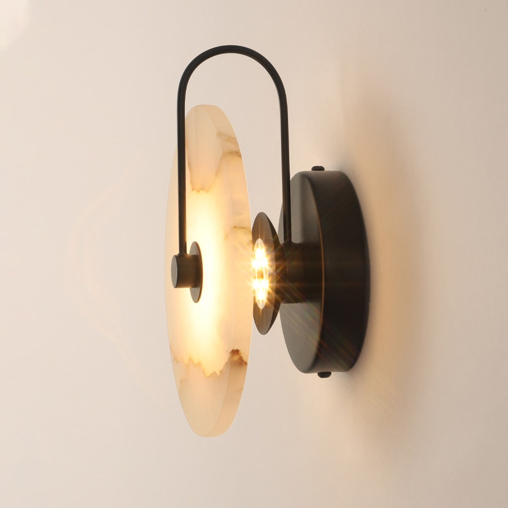LED Wandleuchte Marmor, Modern, Wandlampe, Ø16/25 cm
