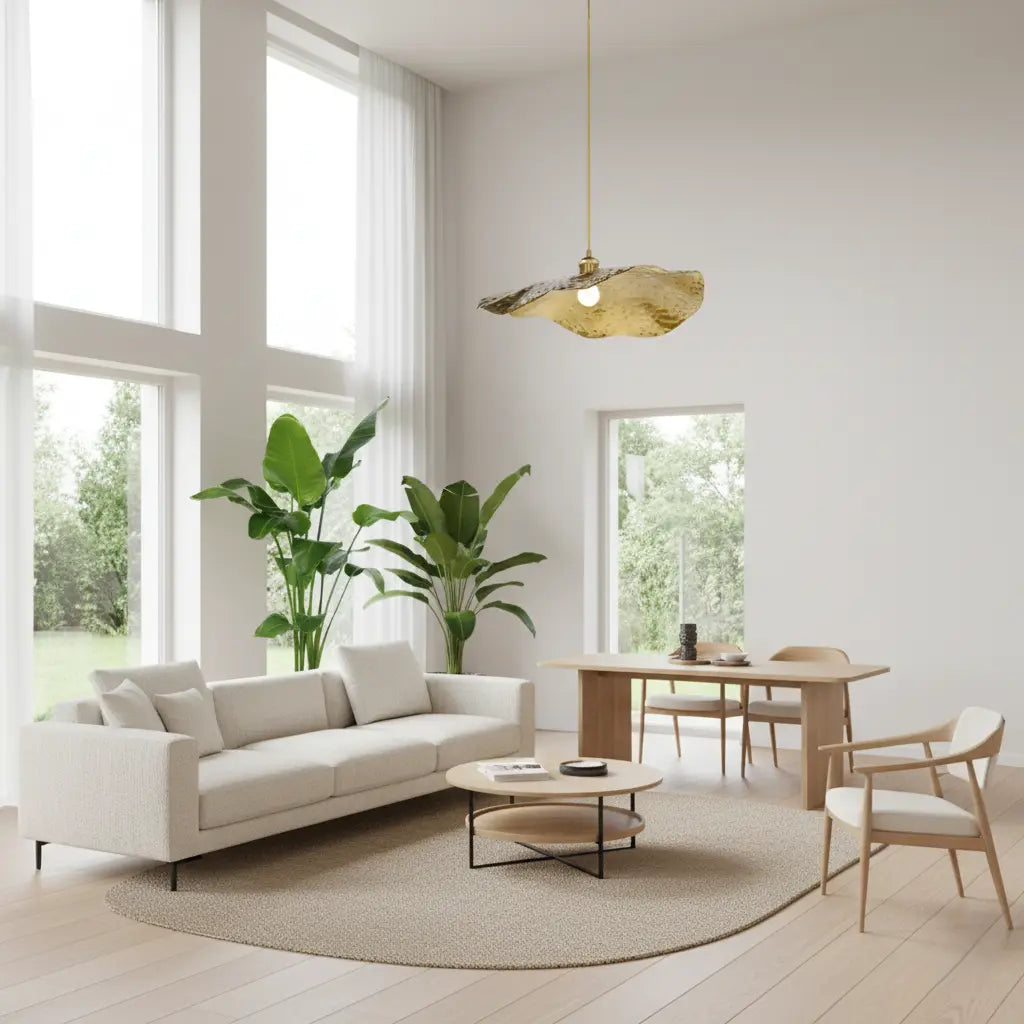Hängelampe Rund Gold, Pendelleuchte Kugel E27 30/40/50 cm