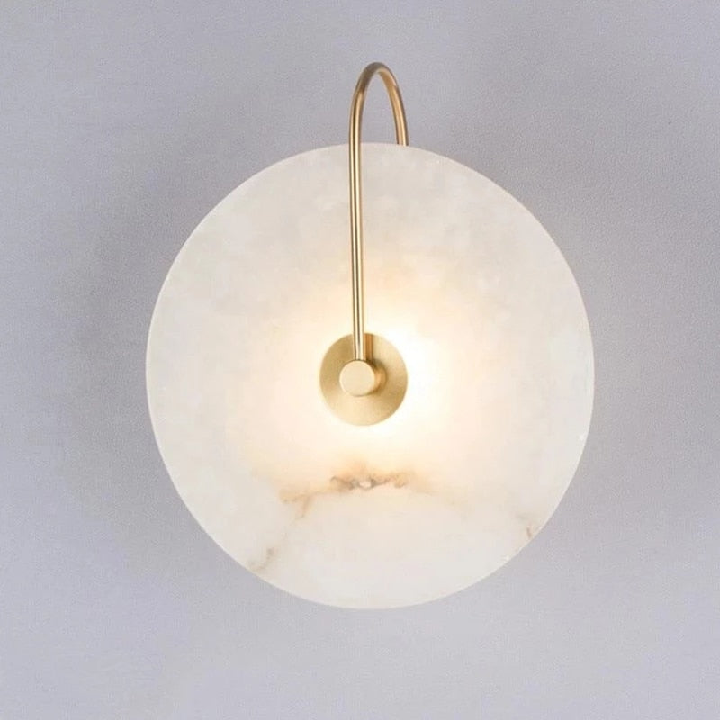 LED Wandleuchte Marmor, Modern, Wandlampe, Ø16/25 cm