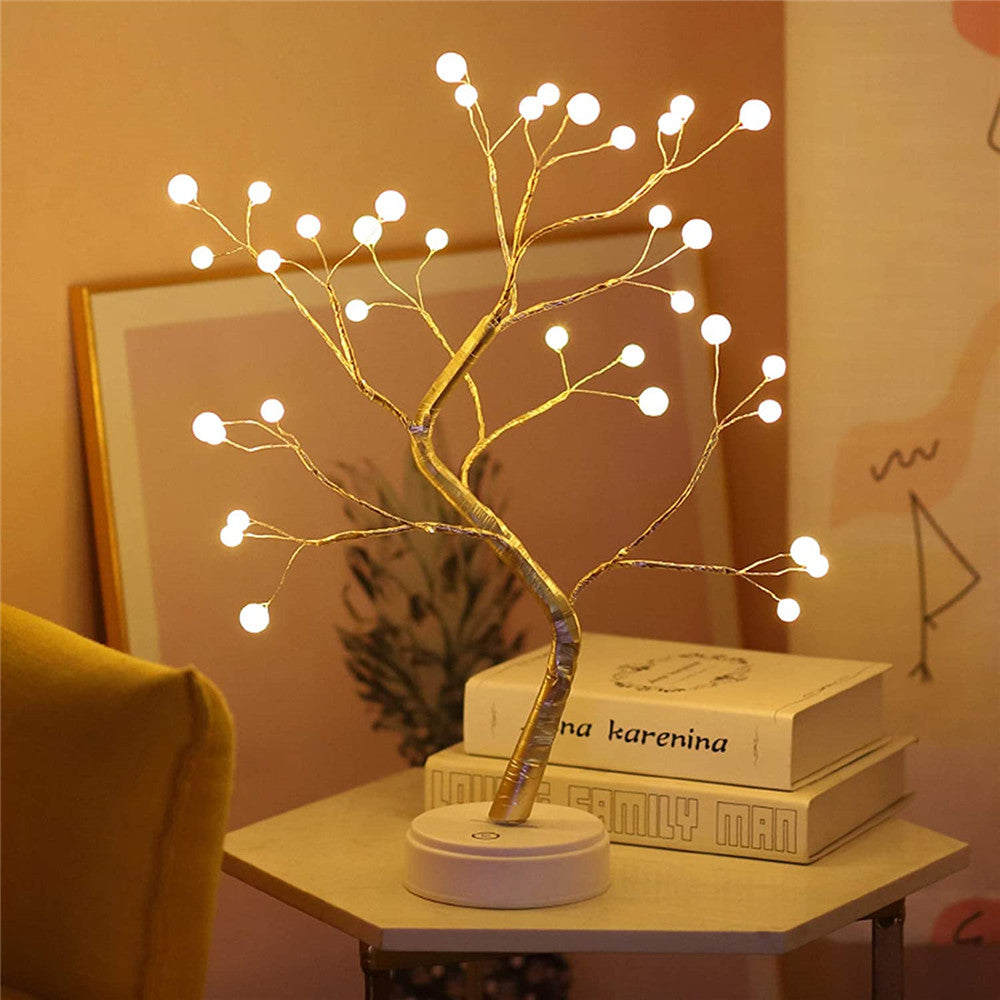 LED Lichterbaum Deko, Baum Lampe warmweiß