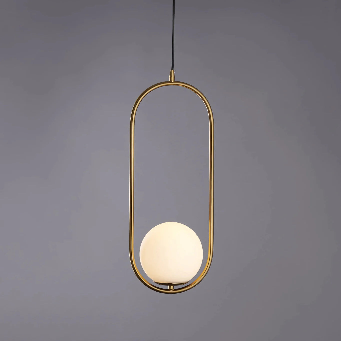 Pendelleuchte Glas Gold, Modernes skandinavisches Design, E14