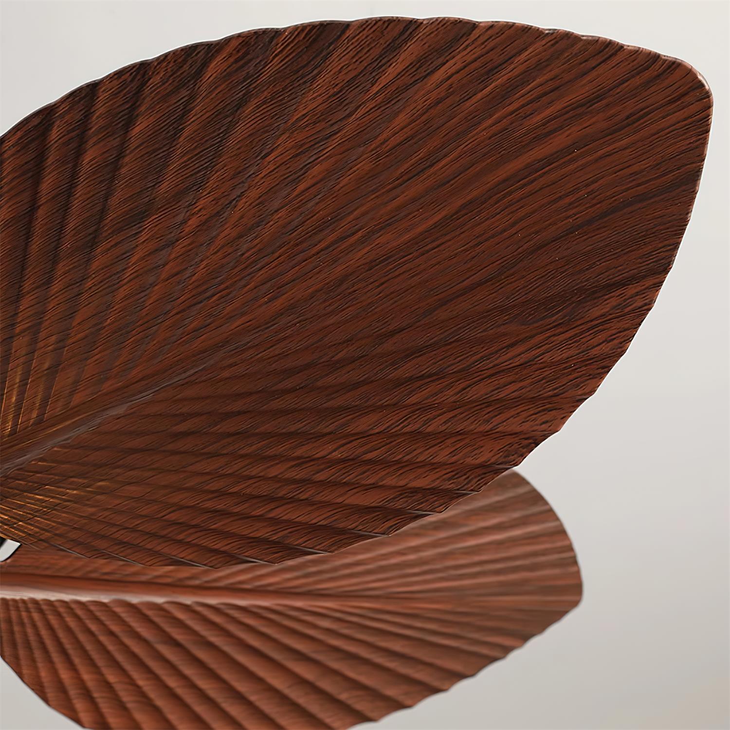 Deckenventilator mit Licht Palmblatt, LED Ventilator Leise Fernbedienung Ø75 cm