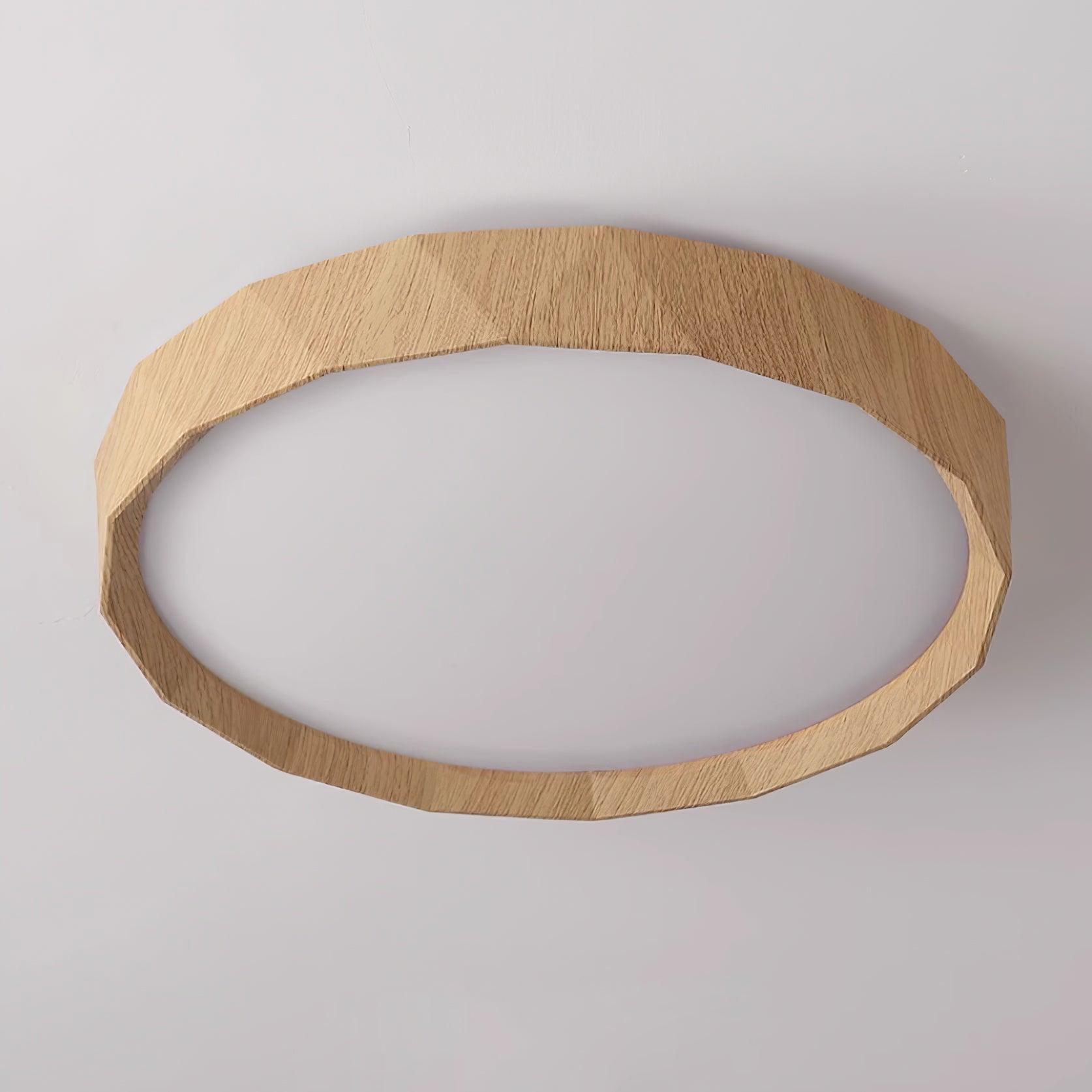 Wabi-Sabi Deckenleuchte Walnuss, Metall Acryl, LED Warmweiß 3000K