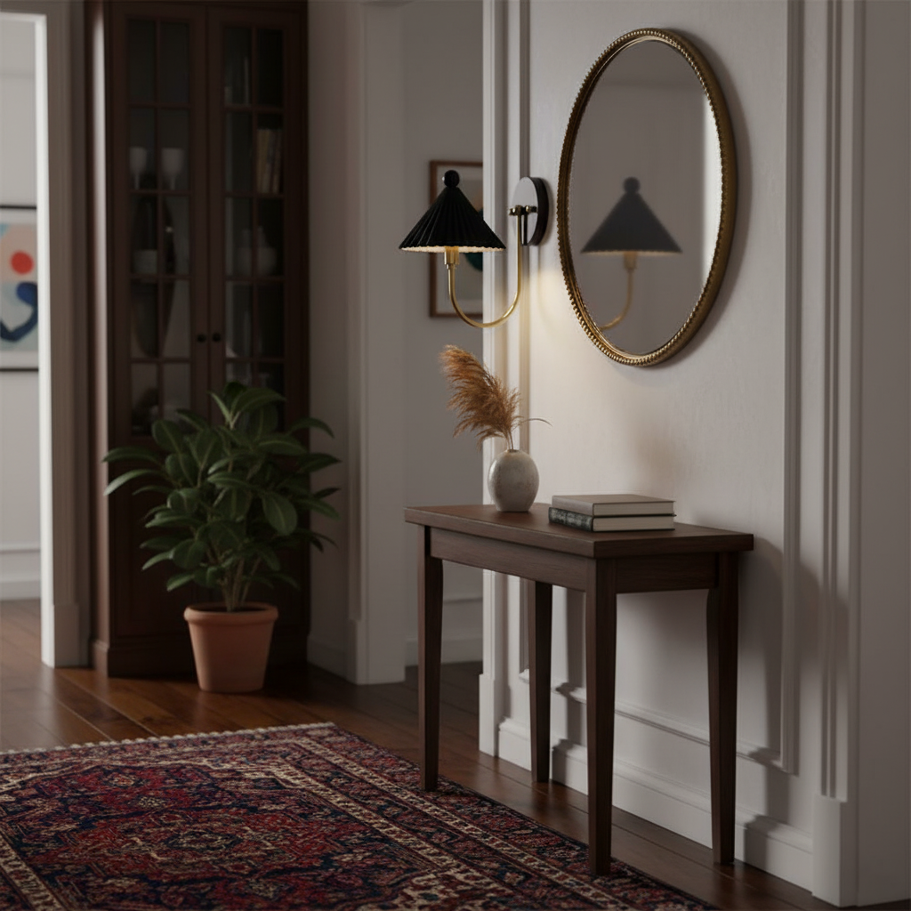 Keramik Wandlampe, Handgefertigtes Vintage Design Dimmbar