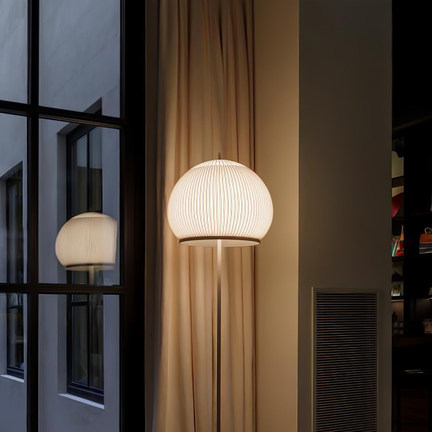 Große Stehlampe Stoffschirm, Moderne Stehleuchte