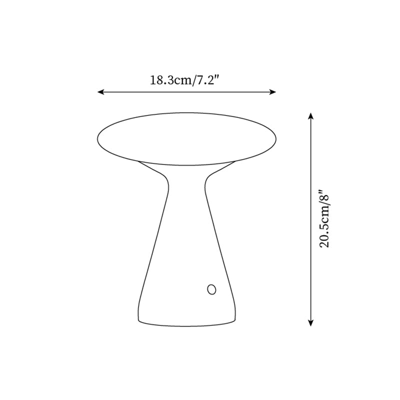 Tischlampe Modern, Minimalistisches Design Dimmbar Warmweiß