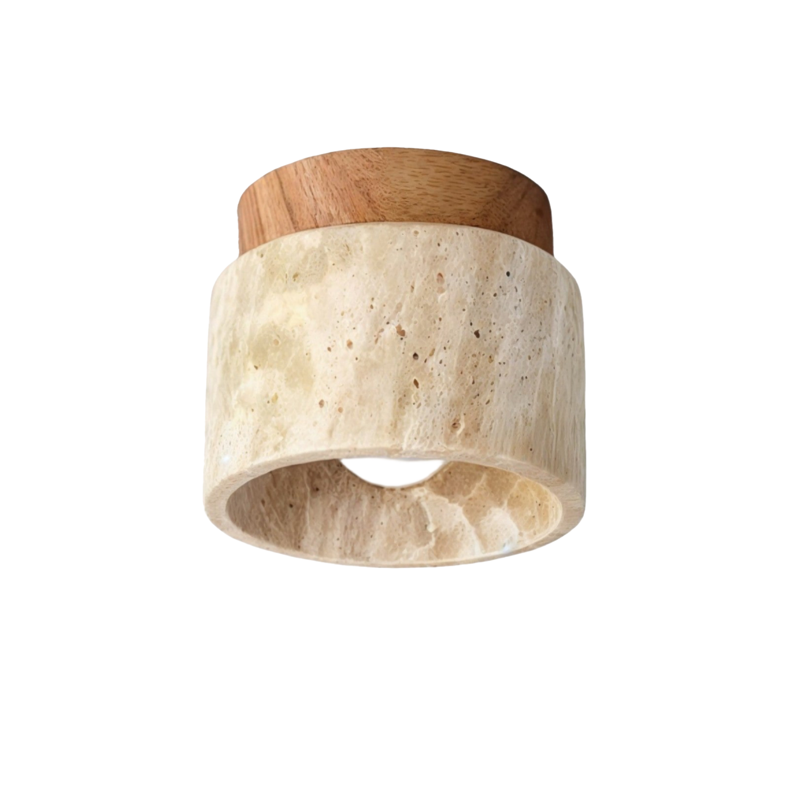 Stein-Deckenleuchte im japanischen Stil