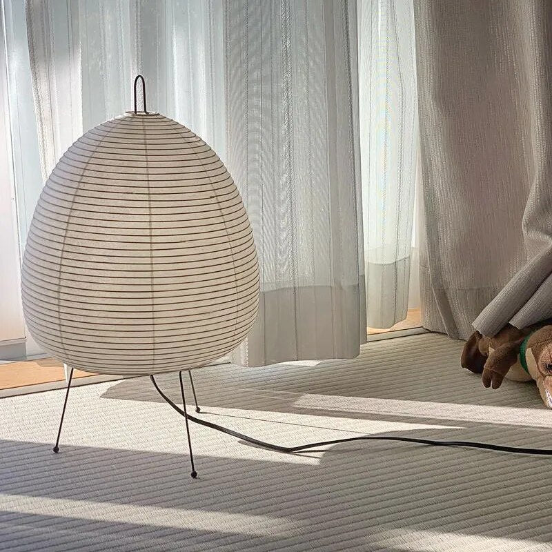 Reispapier Tischlampe, Japanische Papierlampe