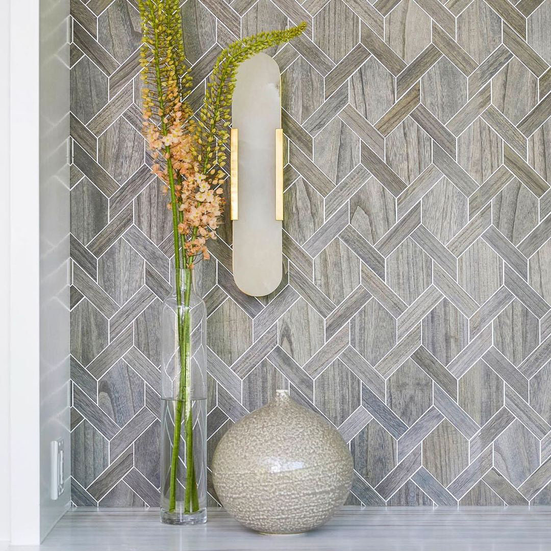 Alabaster Wandlampe Geometrisch, Modernes Design Dimmbar