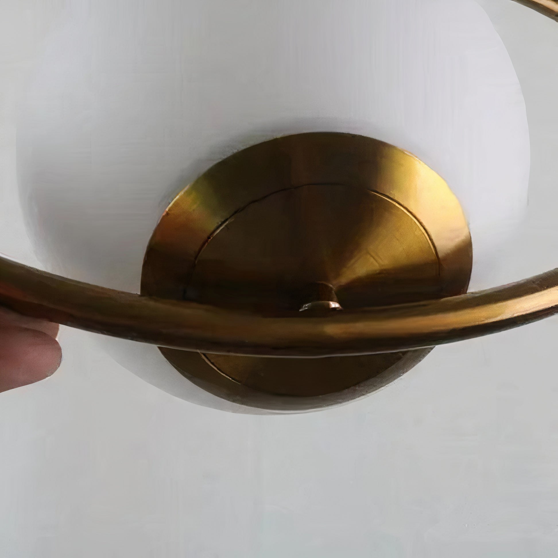 Pendelleuchte Glas Gold, Modernes skandinavisches Design, E14