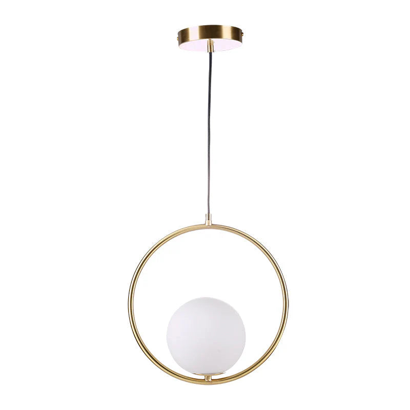 Pendelleuchte Glas Gold, Modernes skandinavisches Design, E14