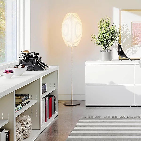 Stehlampe Stoffschirm, Moderne Stehleuchte elegant
