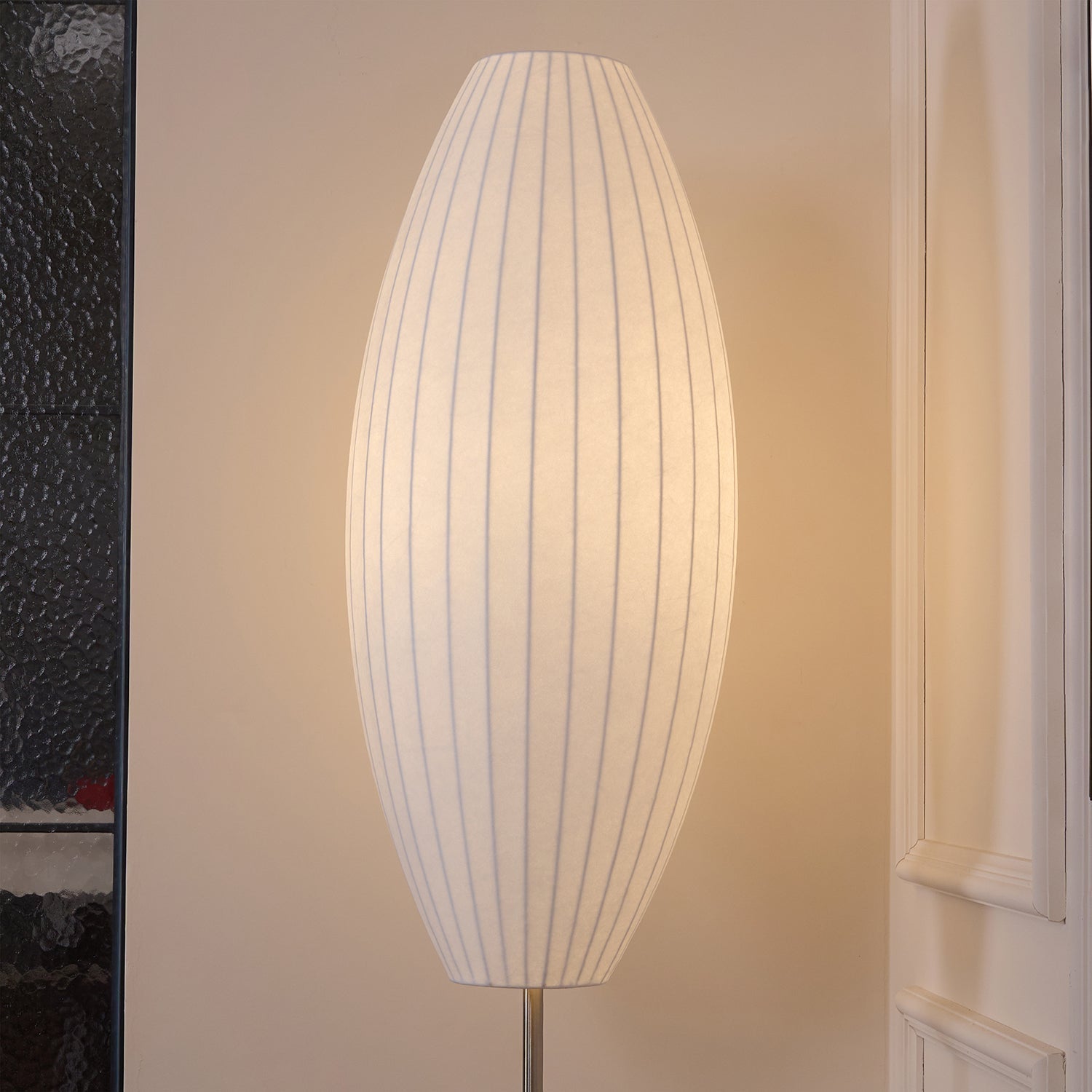 Stehlampe Stoffschirm, Moderne Stehleuchte elegant