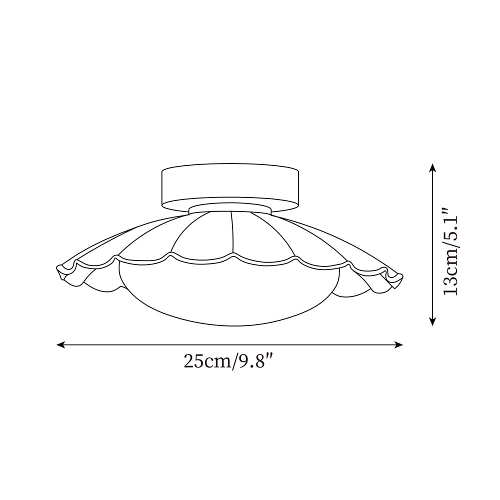LED Deckenleuchte Wolke Rund,  Deckenlampe Modern 3000K