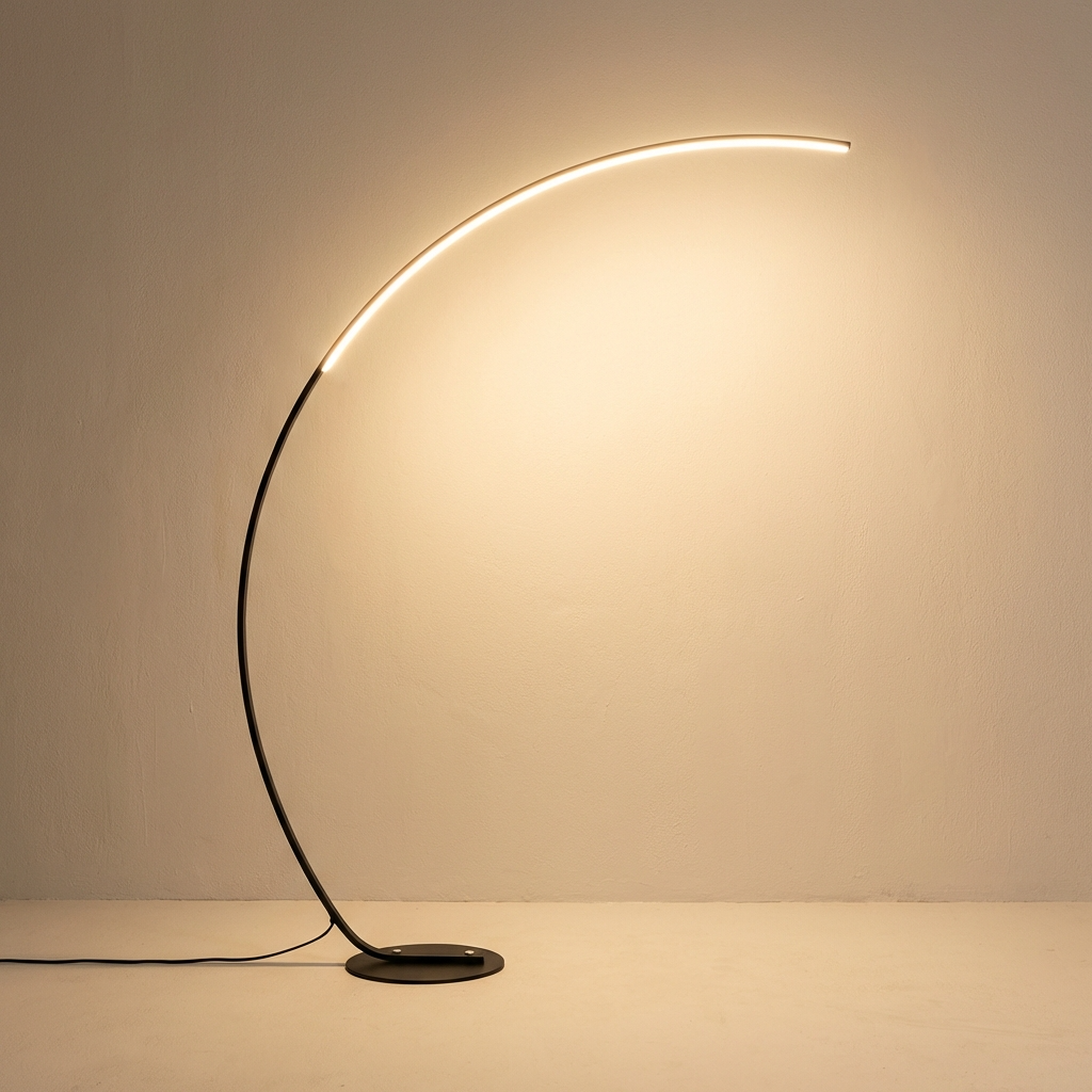 Stehlampe Metall Angelpfad Design, Modern Warmweiß Dimmbar LED Wohnzimmer