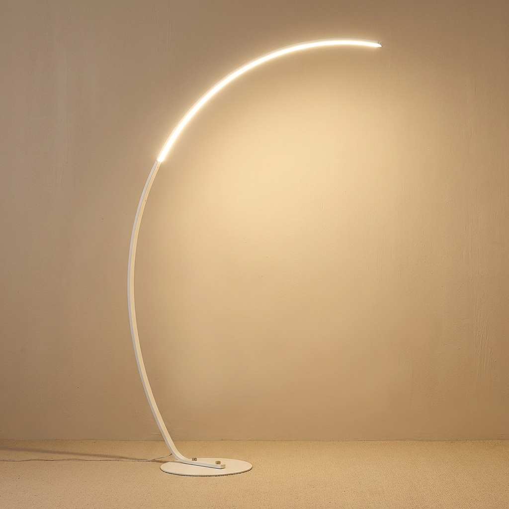 Stehlampe Metall Angelpfad Design, Modern Warmweiß Dimmbar LED Wohnzimmer