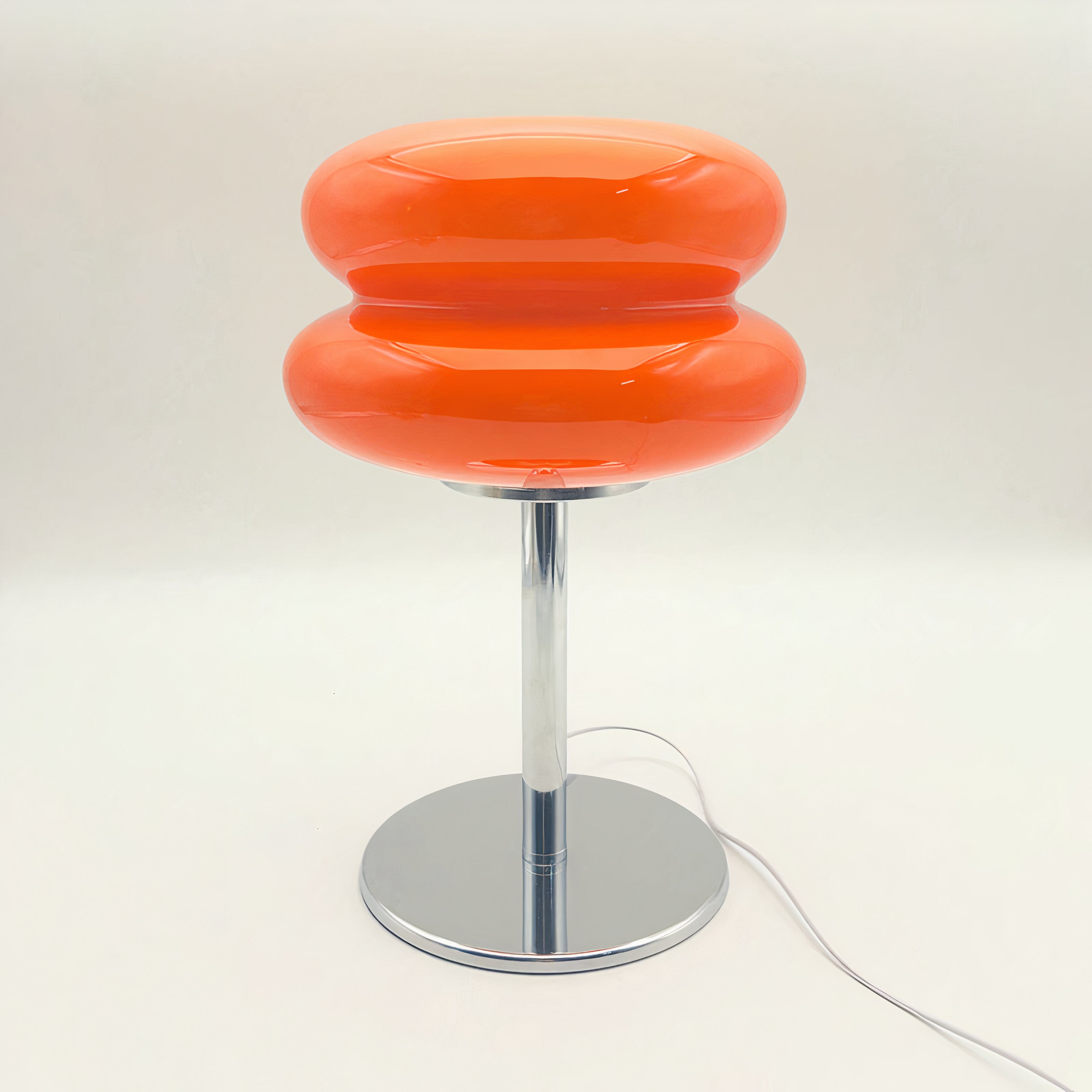 Retro Tischlampe Glas, Wolkenform, Modernes Design, G9